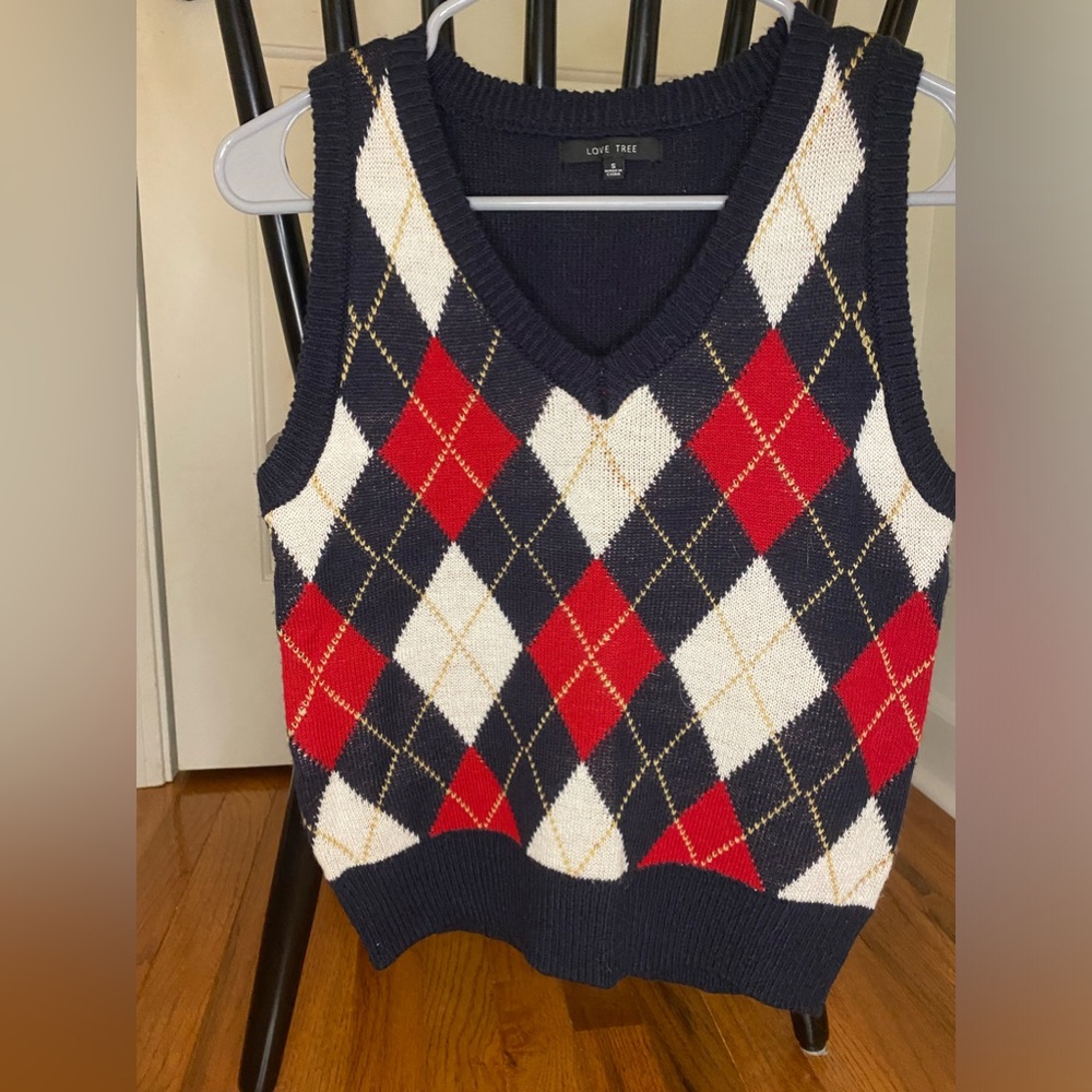 argyle sweater vest